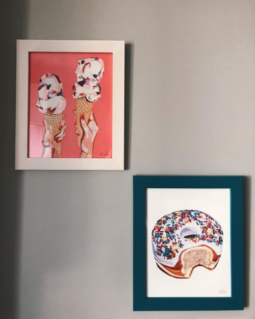 Sprinkle Donut Print | Paintings by Laurel Greenfield