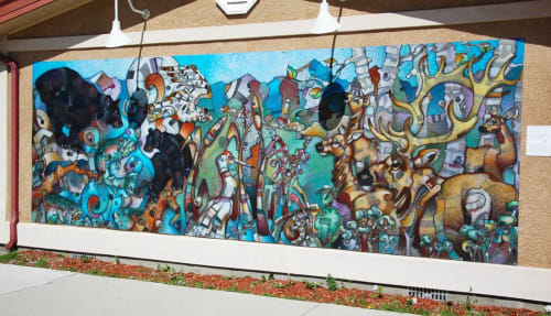 Wild Antonito, 2018 | Murals by Ocelotl Art | Cafe del Valle in Antonito