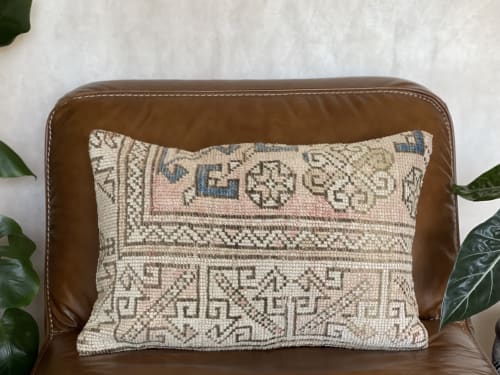 Vintage Turkish Rug Pillow | 16x24 | Pillows by Vintage Loomz
