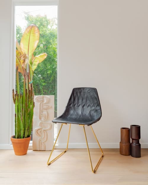 Leather Lucy Saddle | Counter Stool in Chairs by Bend Goods