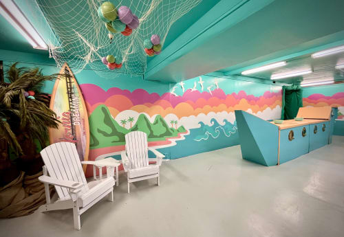 Crunch Island Beach Club - Installation by Uli Smith | Murals by Uli Smith | Cerealism in Sacramento