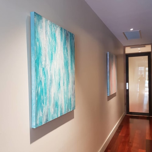 "Belief" and "Clarity" Paintings | Oil And Acrylic Painting in Paintings by Jacinta Payne | Yarra Day Spa in Warrandyte