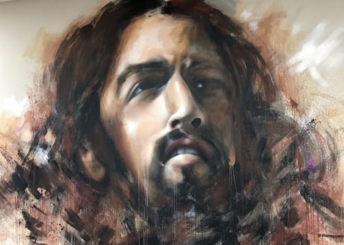 Jesus Mural | Murals by Shane Grammer Arts