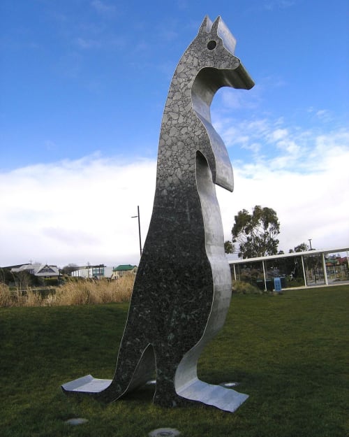 Kangaroo | Public Sculptures by Matt Calvert | Kangaroo Bay Parklands in Rosny Park