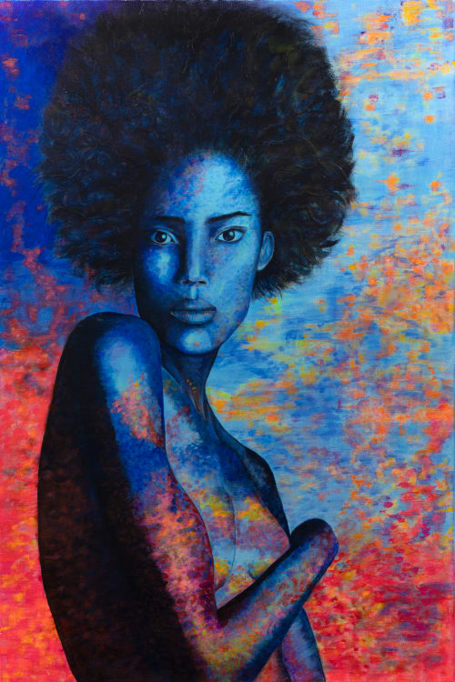 Áura | Oil And Acrylic Painting in Paintings by J Max Art