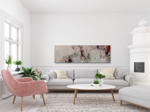 Holding Hands Along The Shore 🔴 | Oil And Acrylic Painting in Paintings by Darlene Watson Abstract Artist