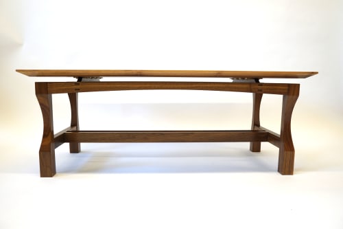 Walnut Split Top Table | Tables by Geoff McKonly Furniture