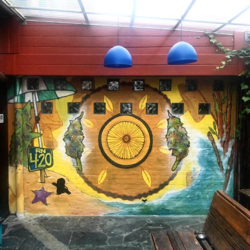 Summer Vibe Mural | Street Murals by Eneicekao | The Trip Hostel in Punta del Este