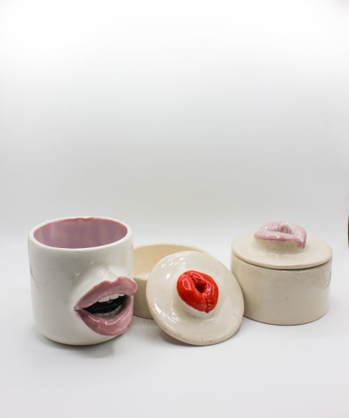 Handmade Ceramic Lip Mug
