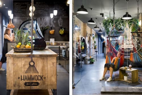 Hammock Juice Station | Interior Design by Egue y Seta | Hammock Juice Station in Barcelona