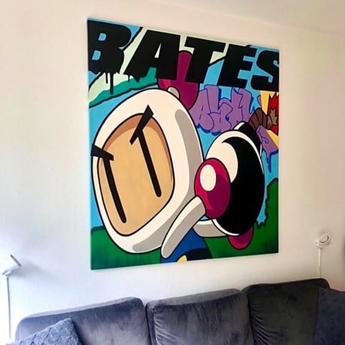 Bomberman Painting | Paintings by Bates