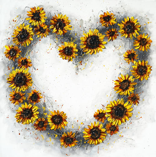 Heart of Happiness | Oil And Acrylic Painting in Paintings by Amanda Dagg