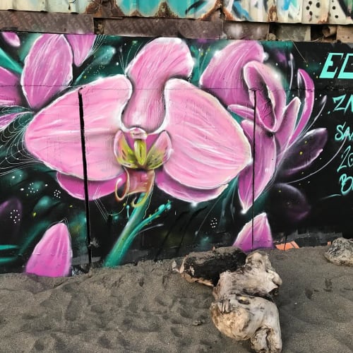 Orchid Mural | Street Murals by Max Ehrman (Eon75)
