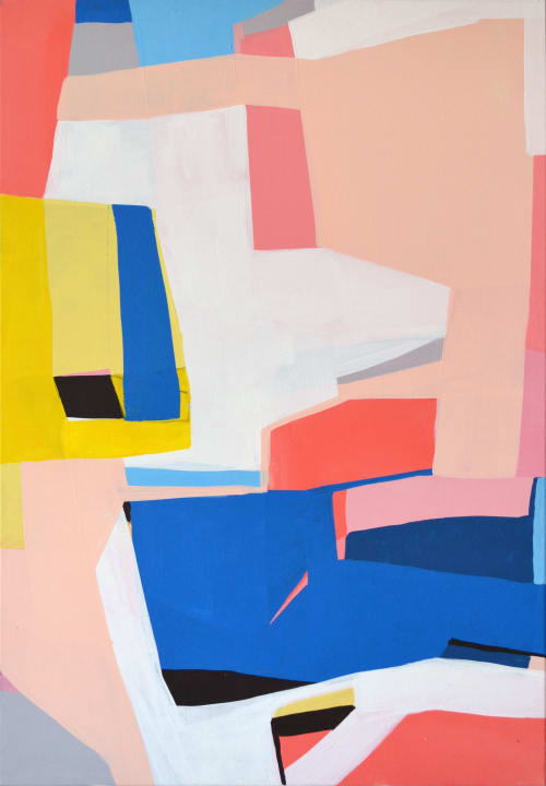 [SOLD] "Factory by the Docks" original painting | Oil And Acrylic Painting in Paintings by Jilli Darling