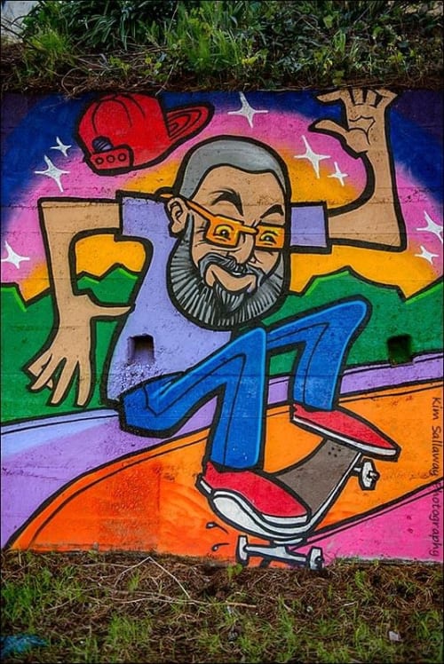 Skater Mural | Street Murals by Sonny Wong