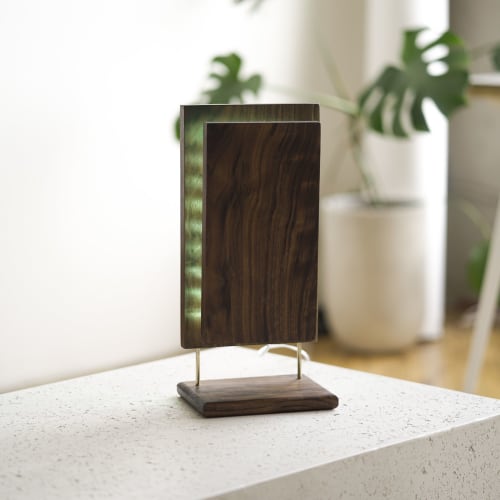 "Sculpt" Hardwood LED Table Lamp | Lamps by THE IRON ROOTS DESIGNS
