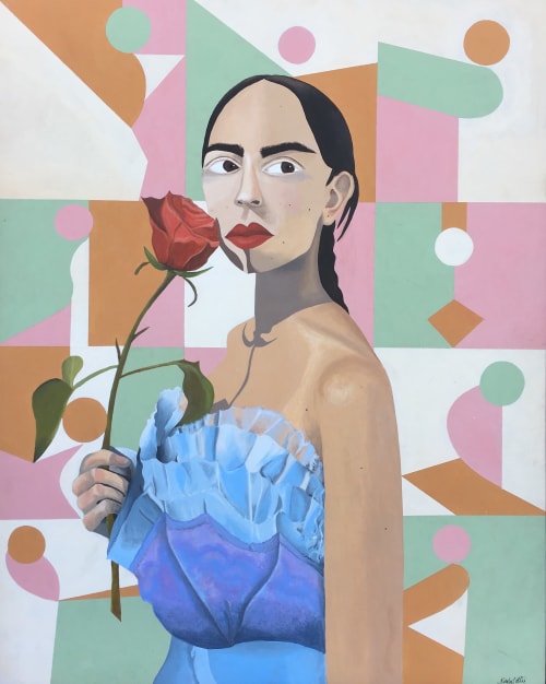 Nine Dancers & Halle | Paintings by Nicola Collie