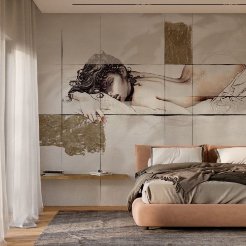 Handcrafted textured wallpaper - MM0101 | Wallpaper by Affreschi & Affreschi