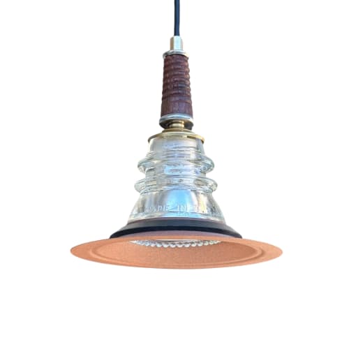 Insulator Light Lantern Pendant Metal Hood | Pendants by RailroadWare Lighting Hardware & Gifts | Moondog Cafe Key West in Key West