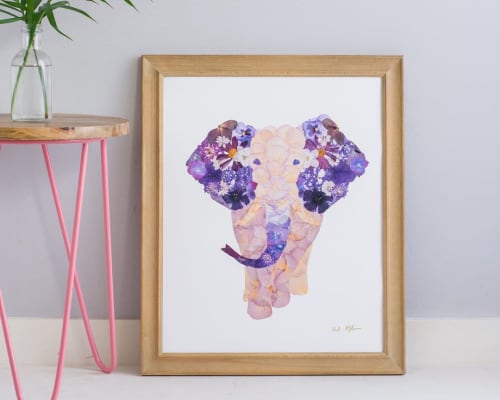 POLLY THE ELEPHANT | Wall Hangings by Oxeye Floral Co