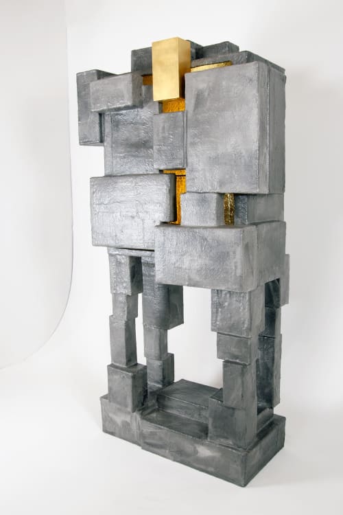 Eclectic Gray Bar Cabinet - BOX 3 by Studio Josha | Storage by Studio Josha