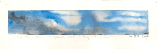 Cloud Study III: 4pm September Woody Creek | Paintings by ISA CATTO STUDIO