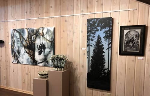 Idyllwild Twilight | Paintings by Anne M Bray | Middle Ridge Winery in Idyllwild-Pine Cove