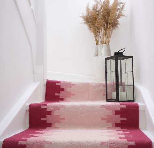 Handwoven Woolen Runner Rug | Rugs by Evergreen Carpets