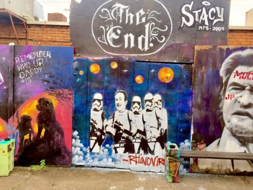 Disney / Star Wars Mural at The End | Street Murals by Ryan Frizzell (The Rhinovirus) | The End in Nashville