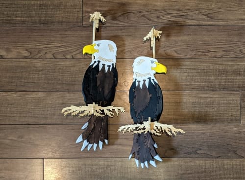 Hanging Wooden Eagle Puzzle | Art & Wall Decor by Ellynwood