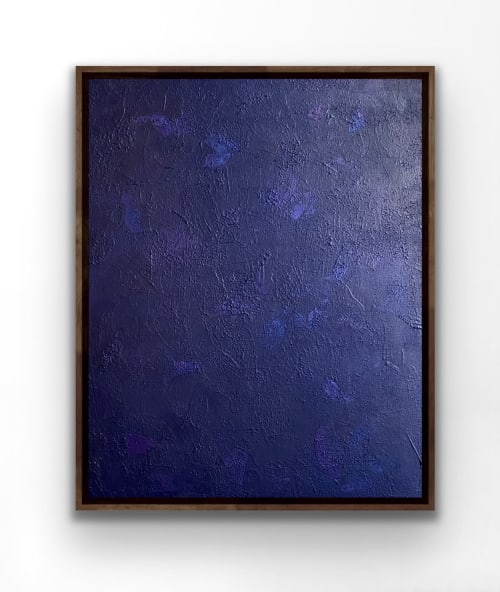"Blue Violette" | Paintings by double m art by Marjolijn Maenen