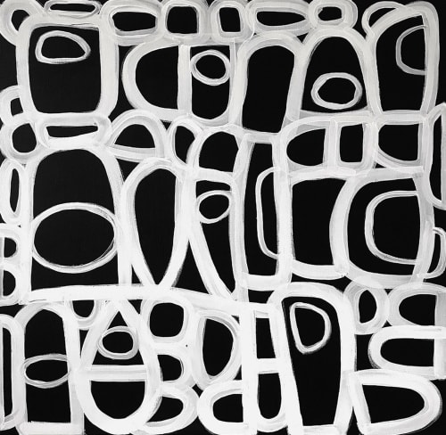 SOLD - 'ZANZiBAR' original abstract painting by Linnea Heide | Paintings by Linnea Heide contemporary fine art