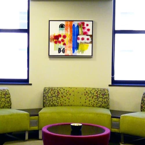 United Fire Group Lobby | Art Curation by Mary Zeran | United Fire Group in Cedar Rapids