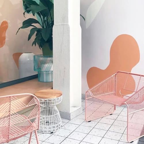 Hot Seat Lounge | Chairs by Bend Goods | Redstraw Tea Bar in Los Angeles