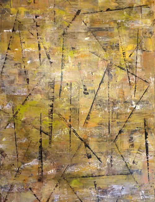 Cutting Edge | Oil And Acrylic Painting in Paintings by Jill Krutick | Hampshire Country Club in Mamaroneck
