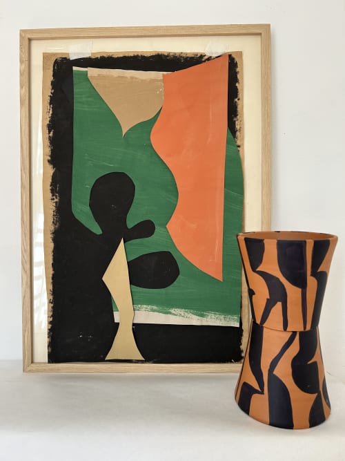 Le Danceur | Collage in Paintings by Cyrille Gulassa