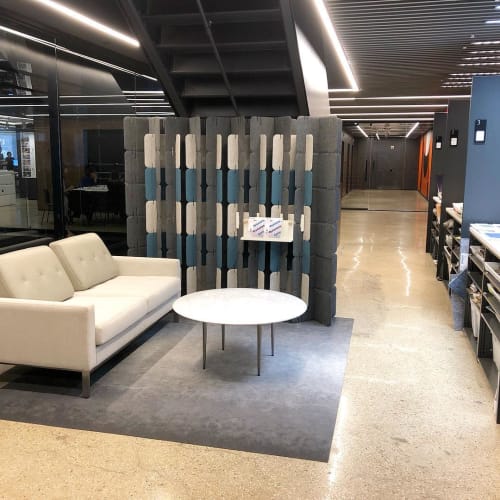 Nomad System Felt Acoustic Room Dividers | Decorative Objects by Jaime and Isaac Salm of MIO | Gensler in New York