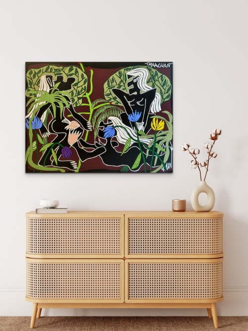 Agapo III | Oil And Acrylic Painting in Paintings by THEODOSIA MARCHANT
