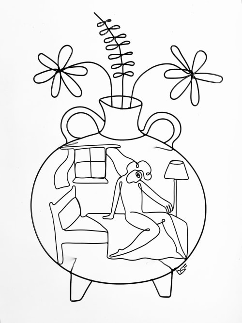 Ode to a Grecian Urn 8 (Good Morning) | Sculptures by Wired Sculpture Studios