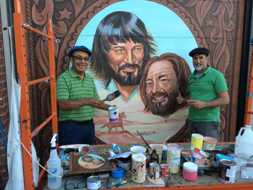 Willy & Wayland mural | Murals by Jose J. Solis | Stumptown Coffee Roasters in Portland