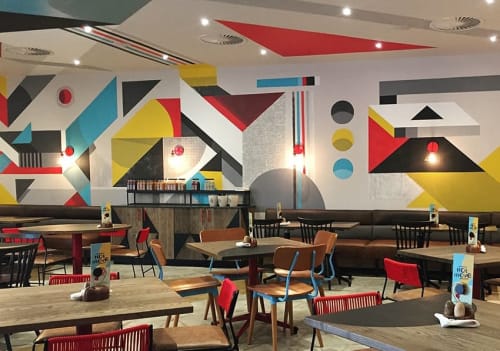 Mural Abstractions | Murals by Resoborg | Nando's in Centurion