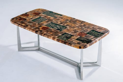 Jungle Design Epoxy Resin Dining Table | Tables by Tinella Collection