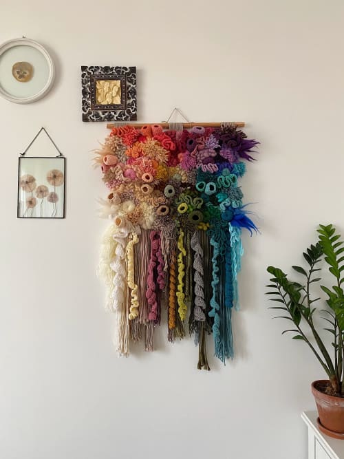 Xl woven wall decoration 60x90 cm | Tapestry in Wall Hangings by Awesome Knots