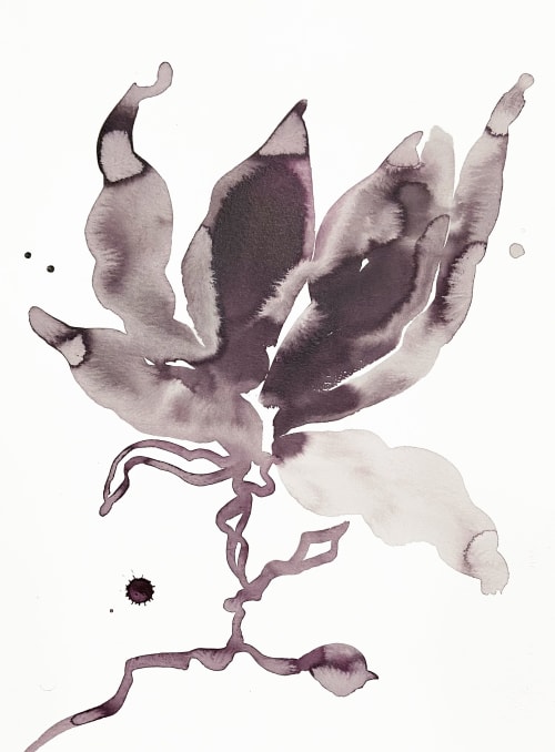 Magnolia No. 53 : Original Ink Painting | Watercolor Painting in Paintings by Elizabeth Becker