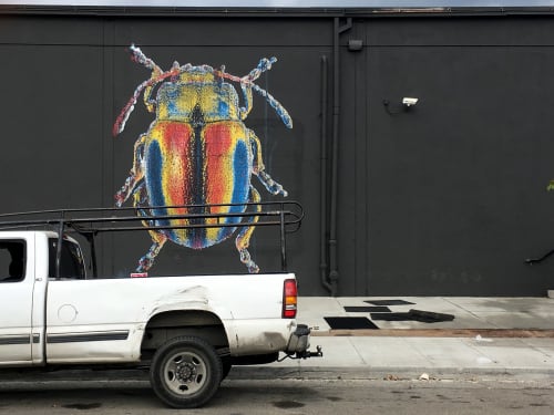 Beetle Mural | Street Murals by Robot Muralist | The Midway in San Francisco