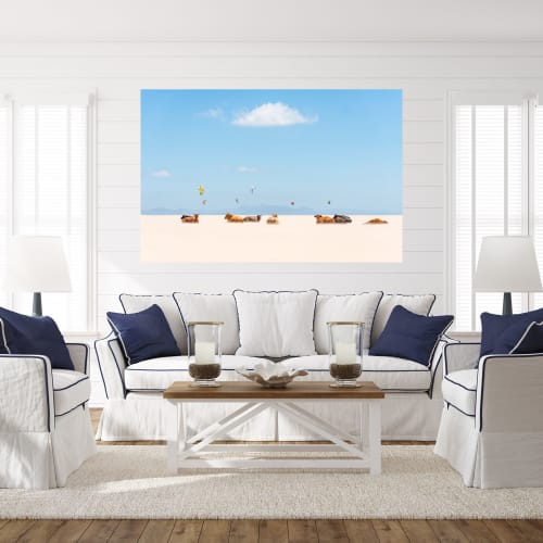 "Cows and Kites" Colour Print 40 x 60 inches | Prints by ANDREW LEVER