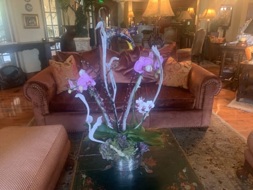 Vintage orchid arrangements | Floral Arrangements by Fleurina Designs | Hotel Los Gatos - A Greystone Hotel in Los Gatos