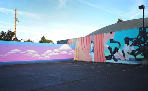 Exterior Mural | Street Murals by Maxwell McMaster | Disjecta in Portland