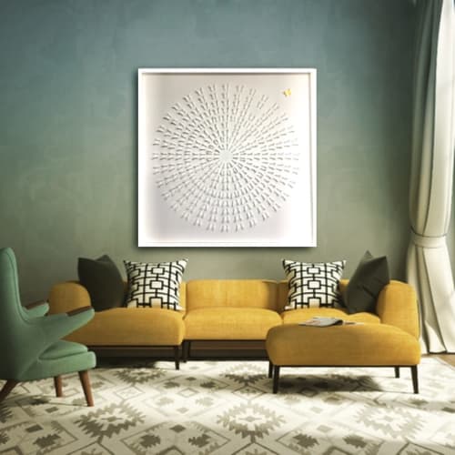 The One That Got Away - White | Wall Sculpture in Wall Hangings by Lorna Doyan