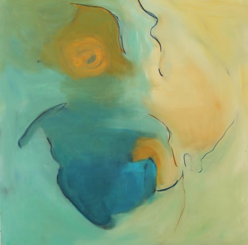 el secreto de la flor dorada ll | Paintings by Cecilia Arrospide